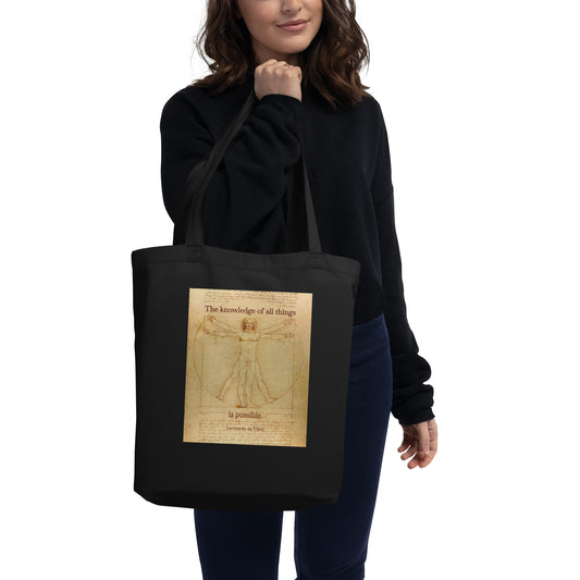 Leonardo's Vitruvian Man Tote Bag
