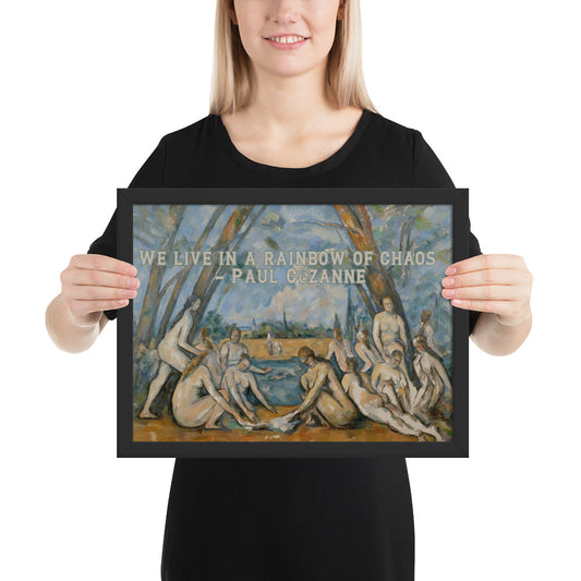 Cezanne Poster and Quote - The Large Bathers