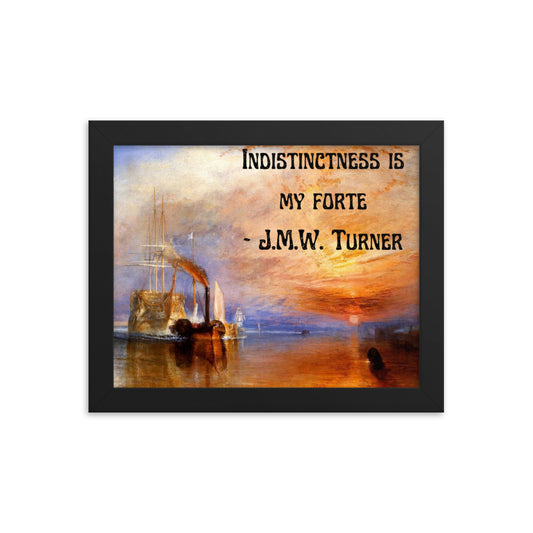 Classical J.M.W. Turner Print with Quote