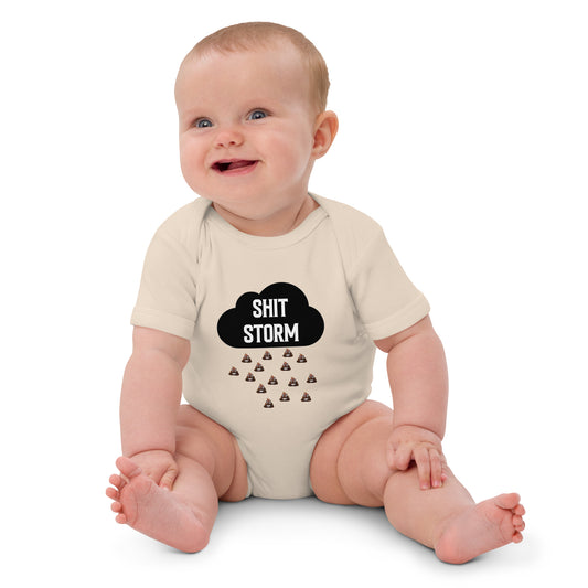 Happy Baby Sh*t Storm Organic cotton baby bodysuit