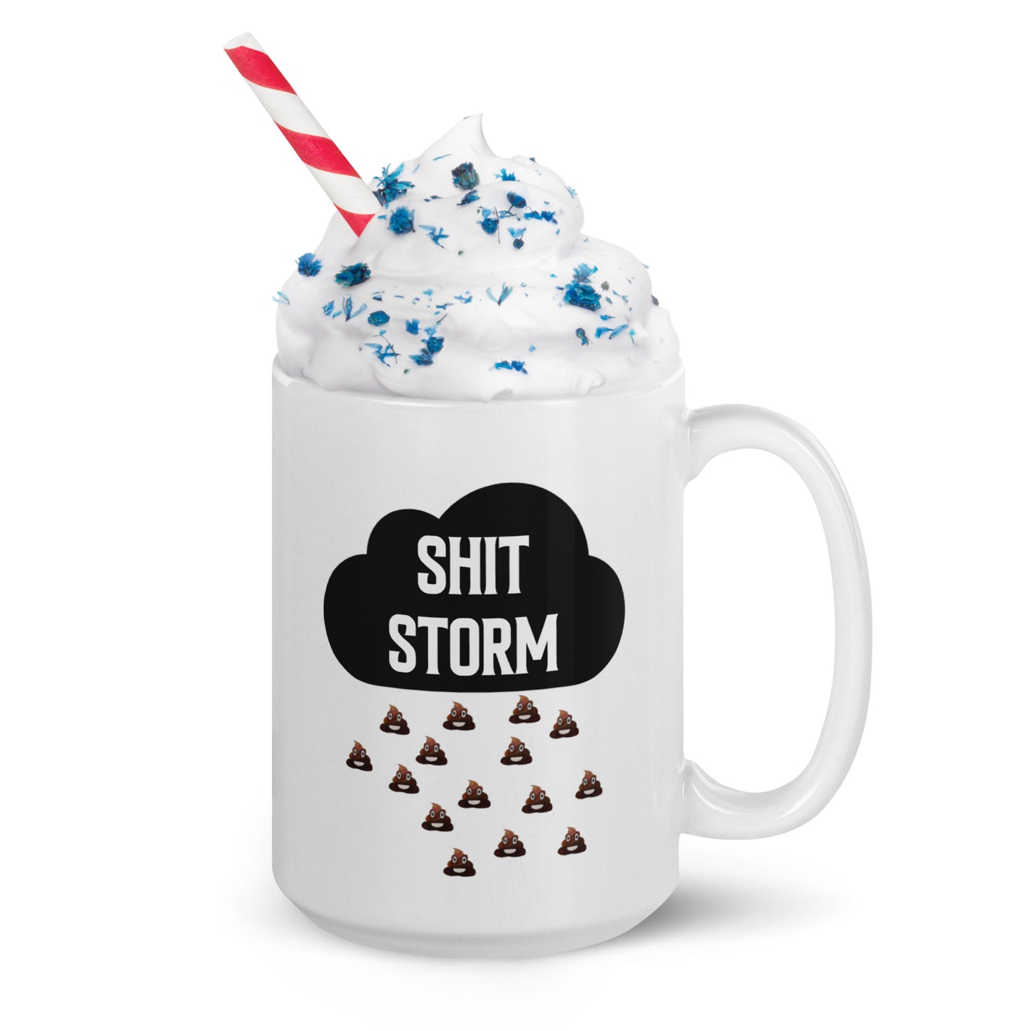 SH*T storm: White glossy mug