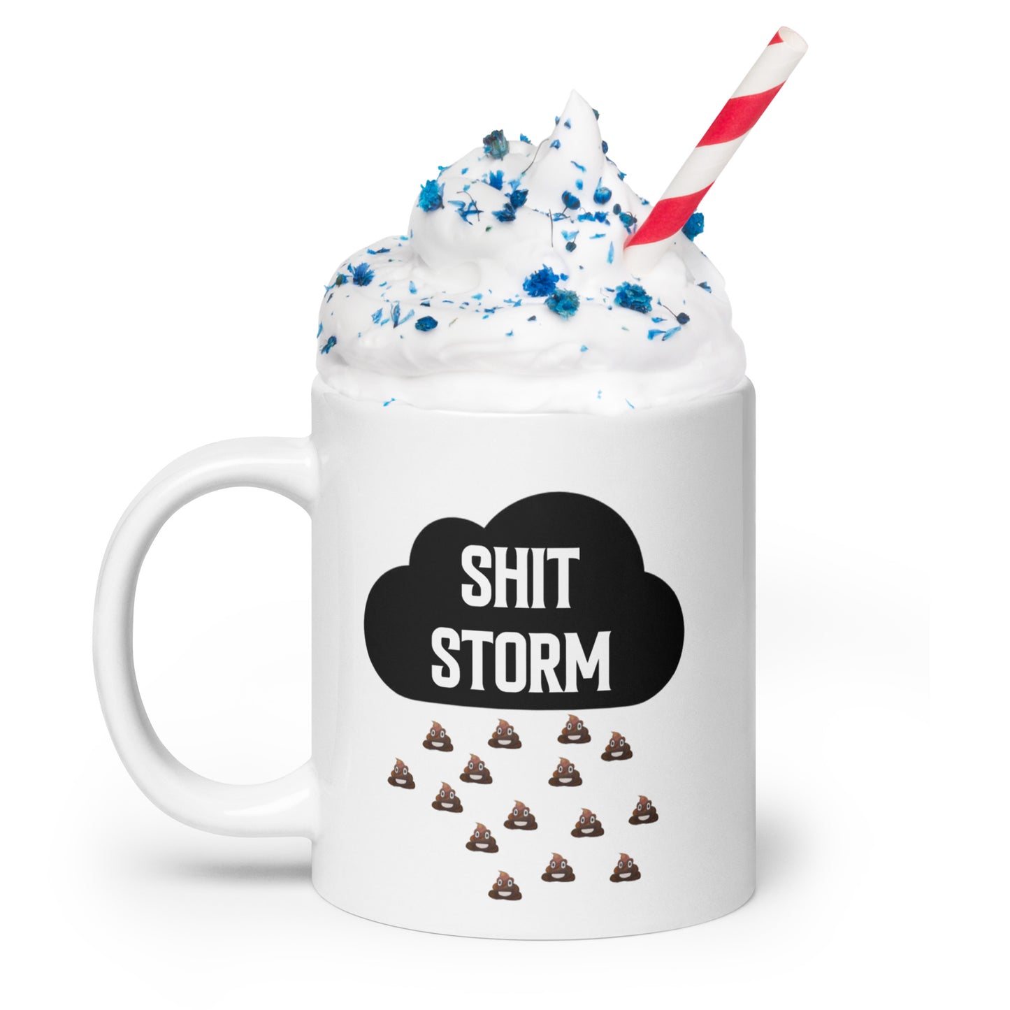 SH*T storm: White glossy mug